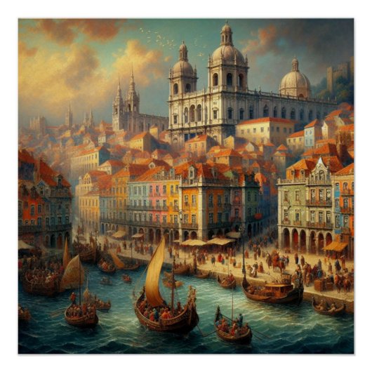 Renaissance olieverfschilderij perfect poster (Voorkant)