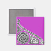RENAISSANCE paars Magneet (Voorkant / Achterkant)