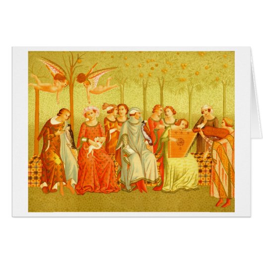 Renaissance Painting Card "Dream of Life" (Voorkant Horizontaal)
