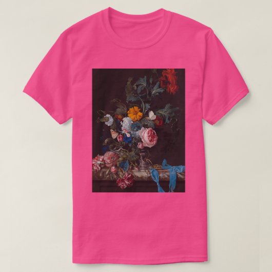 Renaissance painting still life with flowers t-shirt (Design voorkant)