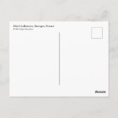 Renaissance Palace, Bourges, Briefkaart Frankrijk (Achterkant)