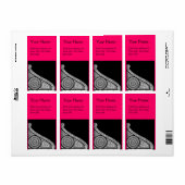 RENAISSANCE Pink fuchsia Etiket (Full Sheet)