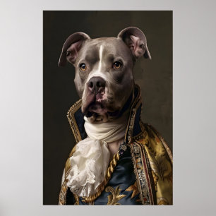 Renaissance Pitbull Portret, Koninklijke Honden Ku Poster