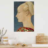 Renaissance portret van een Poster van een vrouw (Keuken)