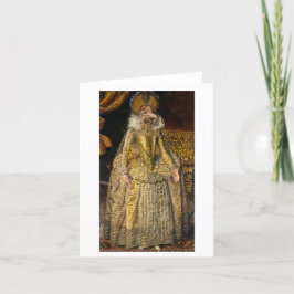 Renaissance Portret van Ella Bella Banana Bedankkaart