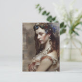 Renaissance Princess AI genereerde fantasiekunst Briefkaart (Staand voorkant)