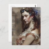 Renaissance Princess AI genereerde fantasiekunst Briefkaart (Voorkant / Achterkant)