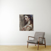 Renaissance Princess AI genereerde fantasiekunst Wandkleed (In situ)