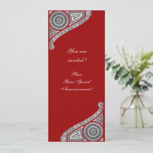 RENAISSANCE ,rood Kaart (Staand voorkant)