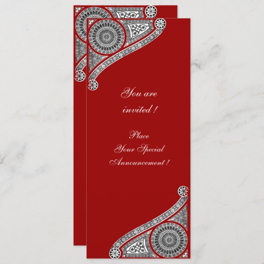 RENAISSANCE ,rood Kaart (Voorkant / Achterkant)