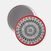 RENAISSANCE, rood Magneet (Voorkant / Achterkant)