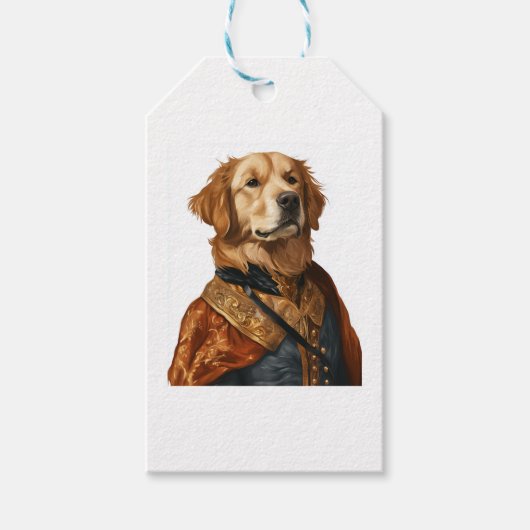 Renaissance Rover � klassieke kunsthond Cadeaulabel (Voorkant)