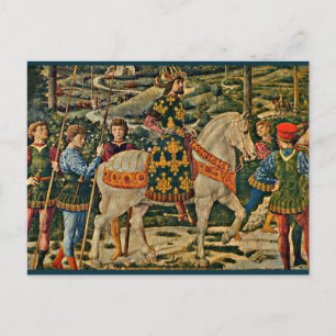 Renaissance royal on horseback briefkaart