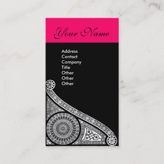 RENAISSANCE roze Visitekaartje (Voorkant)
