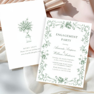 Renaissance Sage Green ENGAGEMENT PARTY Kaart