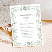 Renaissance  Sage Green ENGAGEMENT PARTY Kaart