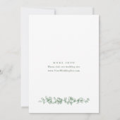 Renaissance  Sage Green Floral Vrijgezellenfeest Kaart (Achterkant)