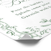 Renaissance  Sage Green Mimosa Bar Sign Poster (Hoek)