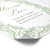 Renaissance  Sage Green Mimosa Bar Sign Poster (Hoek)