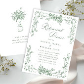 Renaissance  Sage Green repetitie diner Kaart