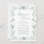 Renaissance  Sage Green repetitie diner Kaart (Voorkant)