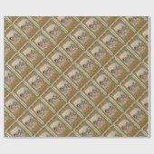 RENAISSANCE SCHILDERIJ VAN DE GEBOORTE ALS KERST K CADEAUPAPIER (Vlak)