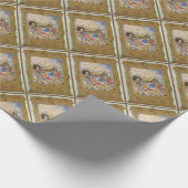 RENAISSANCE SCHILDERIJ VAN DE GEBOORTE ALS KERST K CADEAUPAPIER (Hoek)