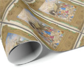 RENAISSANCE SCHILDERIJ VAN DE GEBOORTE ALS KERST K CADEAUPAPIER (Rol Hoek)