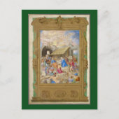 RENAISSANCE SCHILDERIJ VAN DE GEBOORTE ALS KERST K FEESTDAGENKAART (Voorkant)