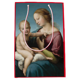 RENAISSANCE SCHILDERIJ VAN MADONNA EN KIND MEDIUM CADEAUZAKJE