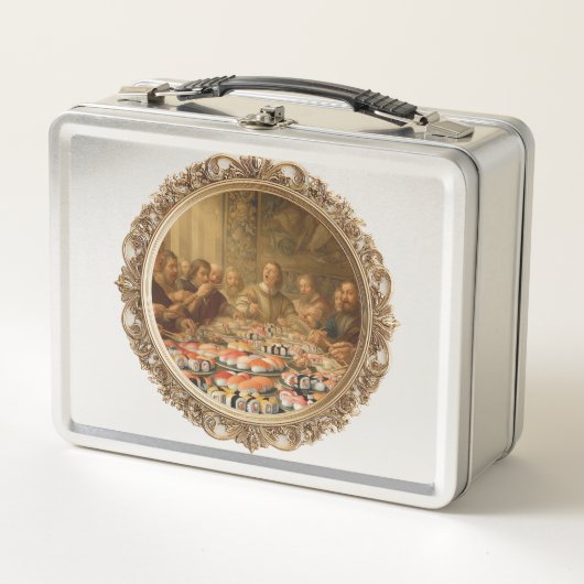 Renaissance-schilderijparodie Man die sushi eet (Voorkant)