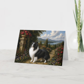 Renaissance Shetland Sheepdog Blankokaart Kaart