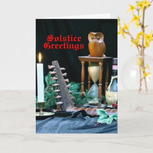 Renaissance Solstice kaart (Gele Bloem)