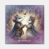 Renaissance sprookje betoverd bos bruiloft magneet (Voorkant)