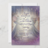 Renaissance Sprookjes Fantasie Romantische Bruilof Kaart (Achterkant)