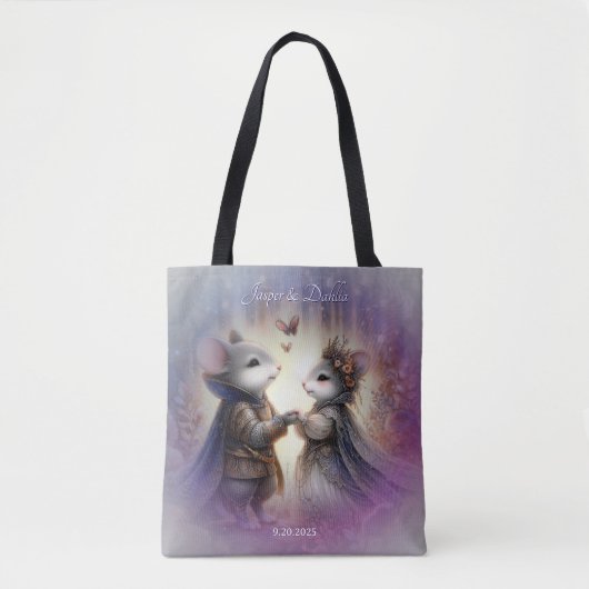 Renaissance sprookjesbos fantasie bruiloft tote bag (Voorkant)
