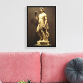 renaissance status Bacchus door Michelangelo Canvas Afdruk (Insitu (Woonkamer))