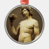  renaissance status Bacchus door Michelangelo Metalen Ornament (Voorkant)