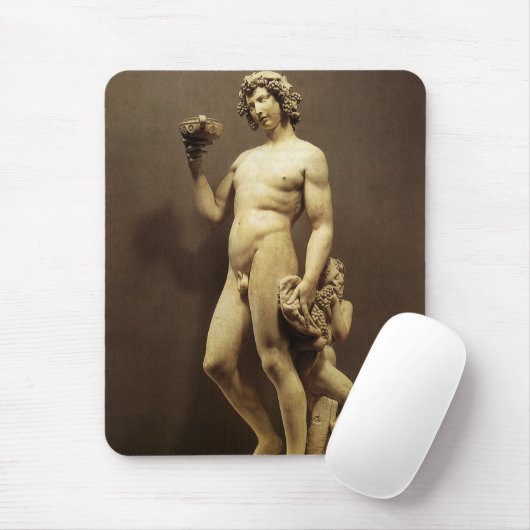  renaissance status Bacchus door Michelangelo Muismat (Met muis)