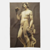  renaissance status Bacchus door Michelangelo Theedoek (Verticaal)