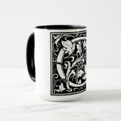 Renaissance stijl alfabet letter g op Mok (Voorkant links)