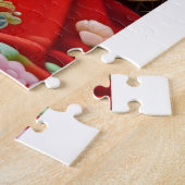 Renaissance stijl maiden in blauw-schilderij legpuzzel (Zijkant)