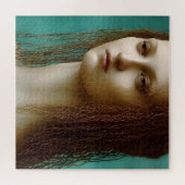 Renaissance stijl Mermaid Legpuzzel (Horizontaal)