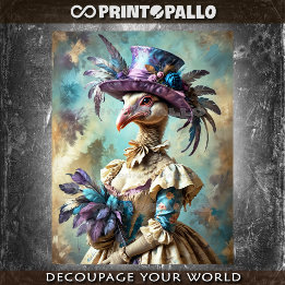 Renaissance style painting: Victorian Lady Turkey  Tissuepapier