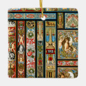Renaissance thema's Textiel en stoffen Keramisch Ornament (Voorkant)