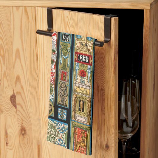 Renaissance thema's Textiel en stoffen Theedoek (Derde Gevouwen)