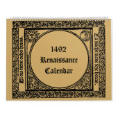 Renaissance tijdperk middeleeuwse gotiek 1492 kalender (Hoes)