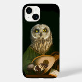 Renaissance Uil Spelen de luit Case-Mate iPhone Case (Achterkant)