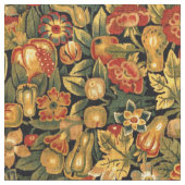 Renaissance Unicorn Amid Fruit & Flowers Pattern Stof (Close Up)