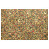 Renaissance Unicorn Amid Fruit & Flowers Pattern Stof (Yard (91,4 cm))